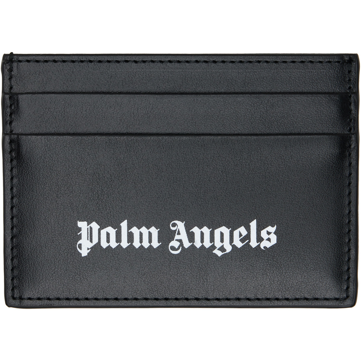 Palm Angels Black Classic Logo Card Holder