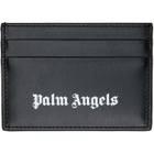Palm Angels Black Classic Logo Card Holder