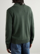 Hartford - Wool and Cashmere-Blend Half-Zip Sweater - Green
