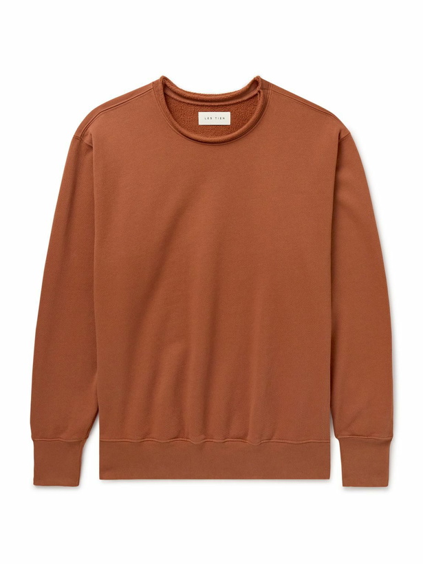 Photo: Les Tien - Cotton-Jersey Sweatshirt - Brown