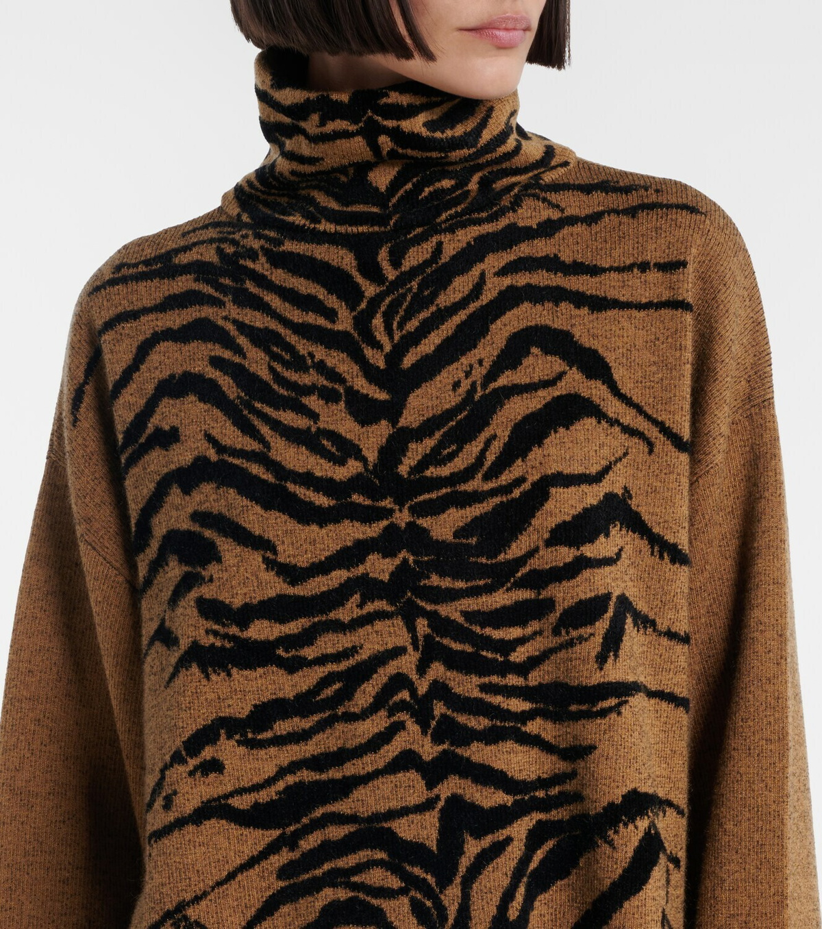 Alaïa Jacquard turtleneck sweater
