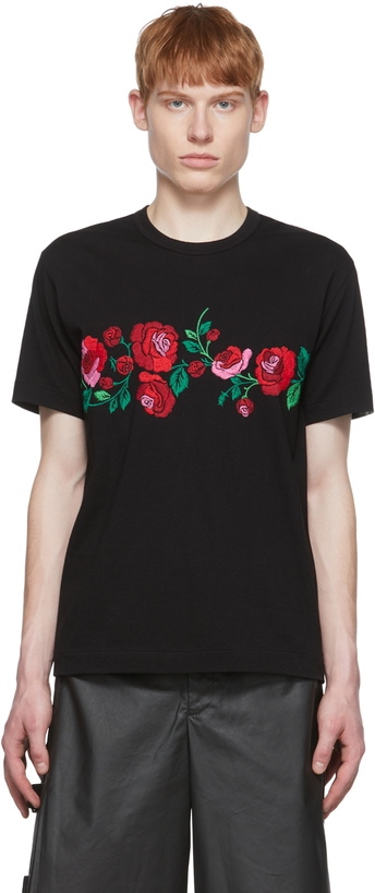 Photo: Comme des Garçons Homme Plus Black Cotton T-Shirt