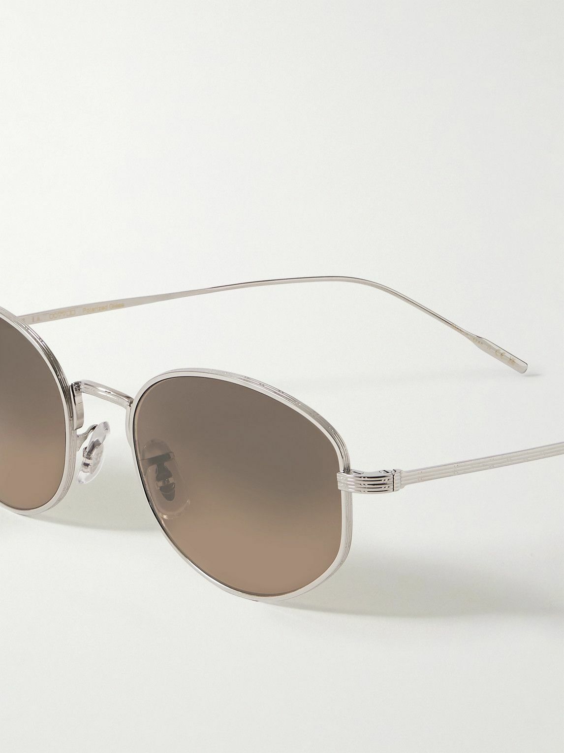 Oliver Peoples - Sirry Round-Frame Titanium Polarised  display picture 1