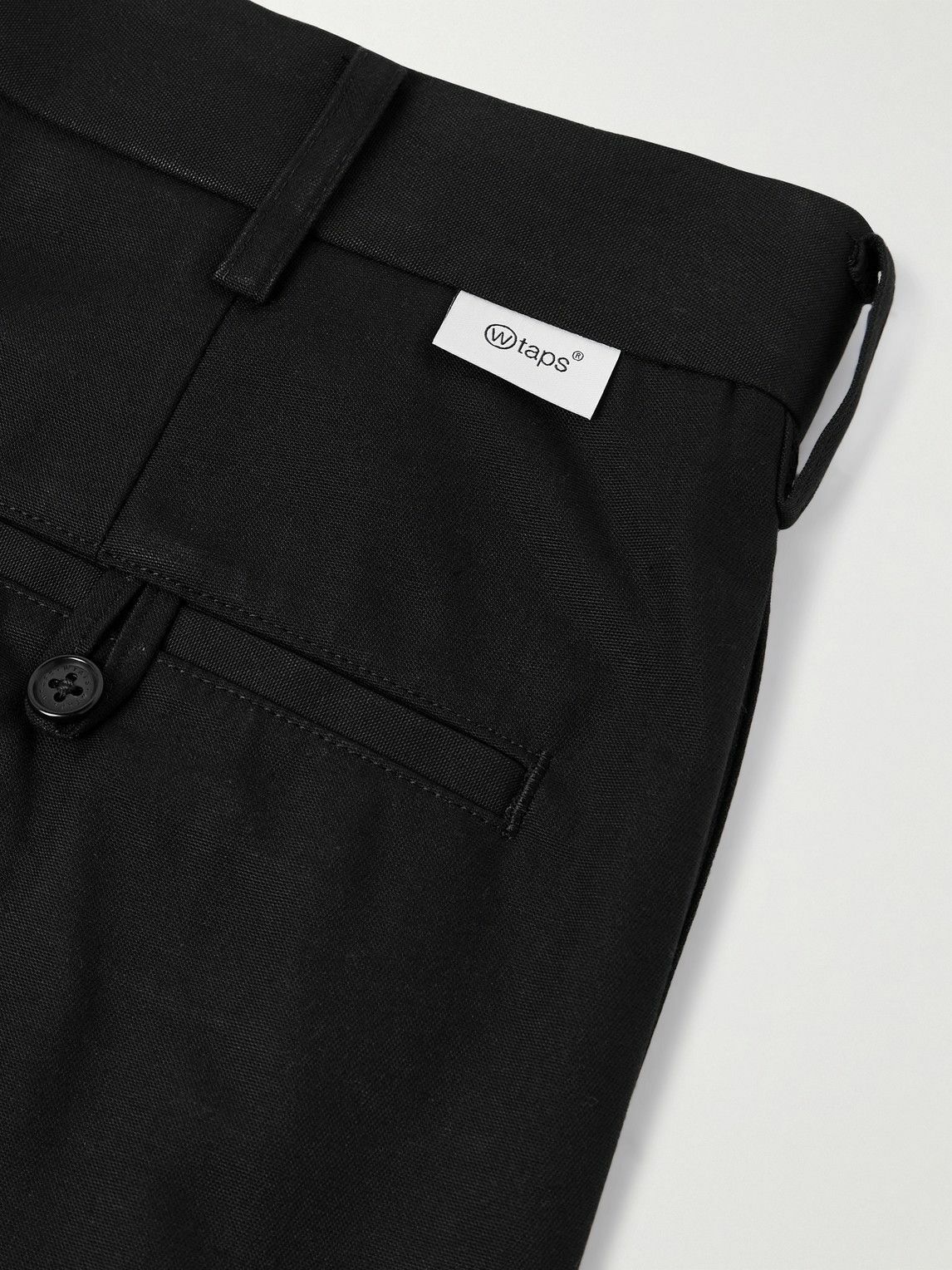 WTAPS - Straight-Leg Cropped Canvas Trousers - Black