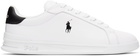 Polo Ralph Lauren White Heritage Court II Sneakers