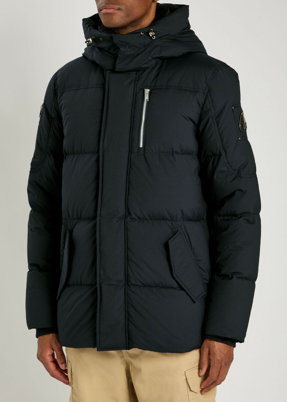Moose Knuckles Everest 3Q Shell Puffer Coat Navy
