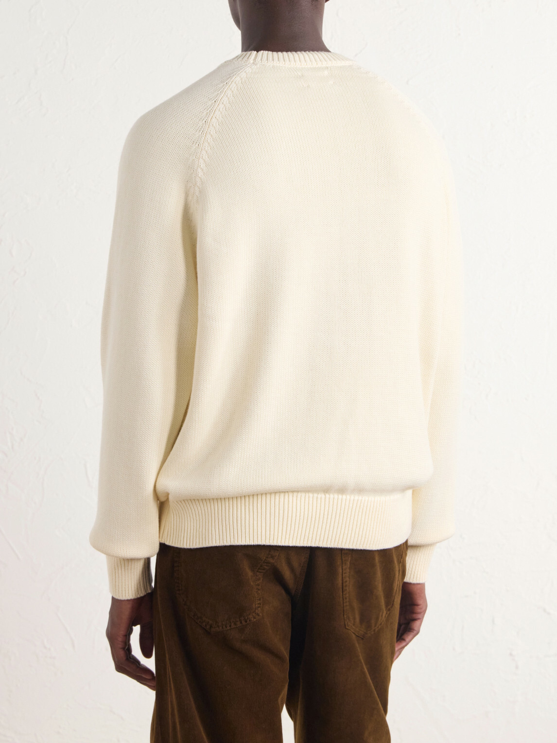 Aimé Leon Dore - Logo-Embroidered Cotton Sweater - White