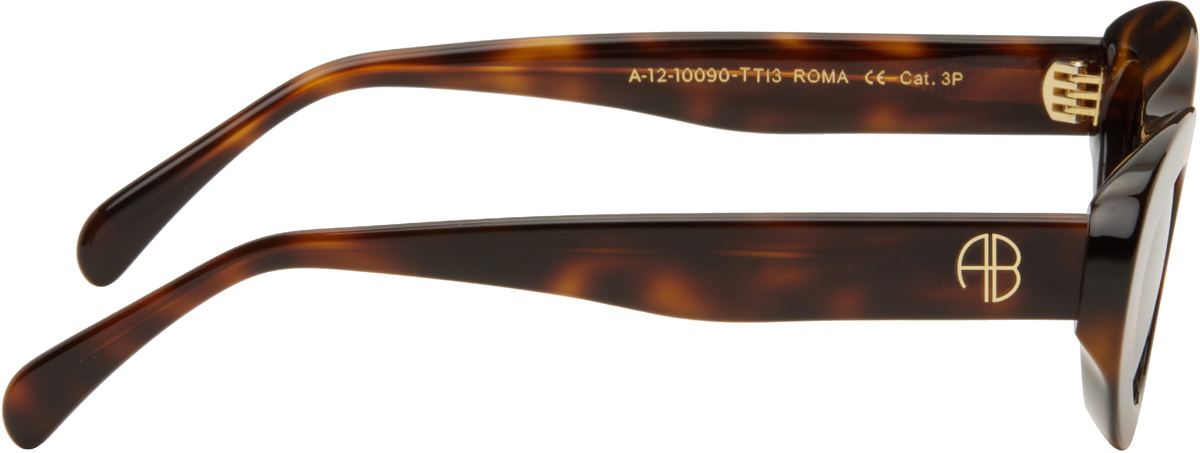 ANINE BING Brown Roma Sunglasses