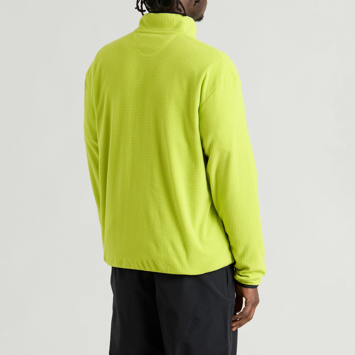 Mellow Clo Men's Summit Half Zip Fleece in Persian Lime