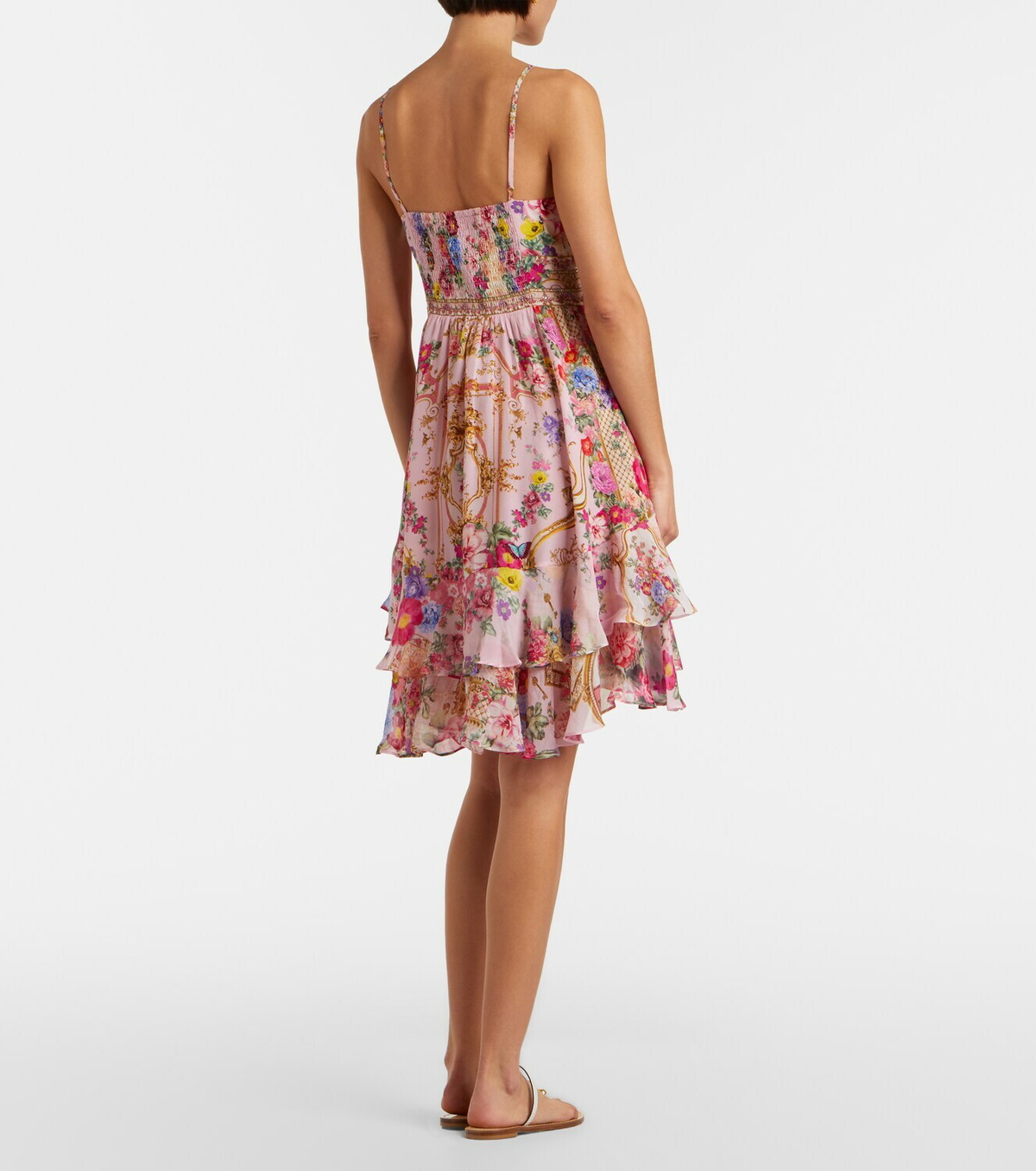 Camilla Floral silk minidress