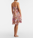 Camilla Floral silk minidress