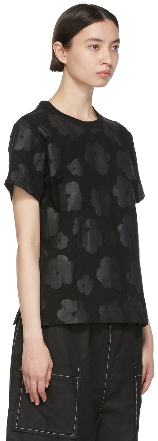 Tricot Comme des Garçons Black Cotton T-Shirt