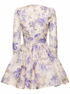 ZIMMERMANN - Lyrical Printed Linen & Silk Mini Dress