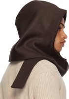 colbo Brown Head Wrap Hooded Scarf