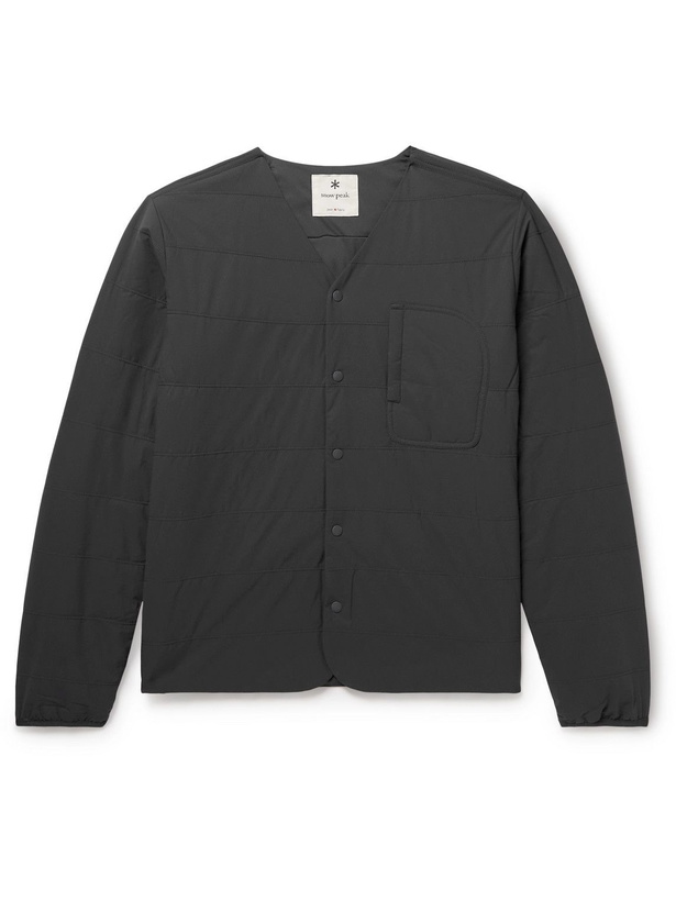 Photo: Snow Peak - Quilted Shell Shirt Jacket - Gray