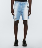 Dolce&Gabbana - Distressed denim Bermuda shorts