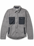 Outerknown - Skyline ECONYL-Trimmed Recycled-Fleece Shirt Jacket - Gray