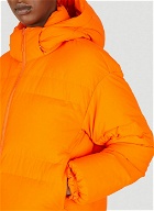 Hooded Puffer Jacket in Orange