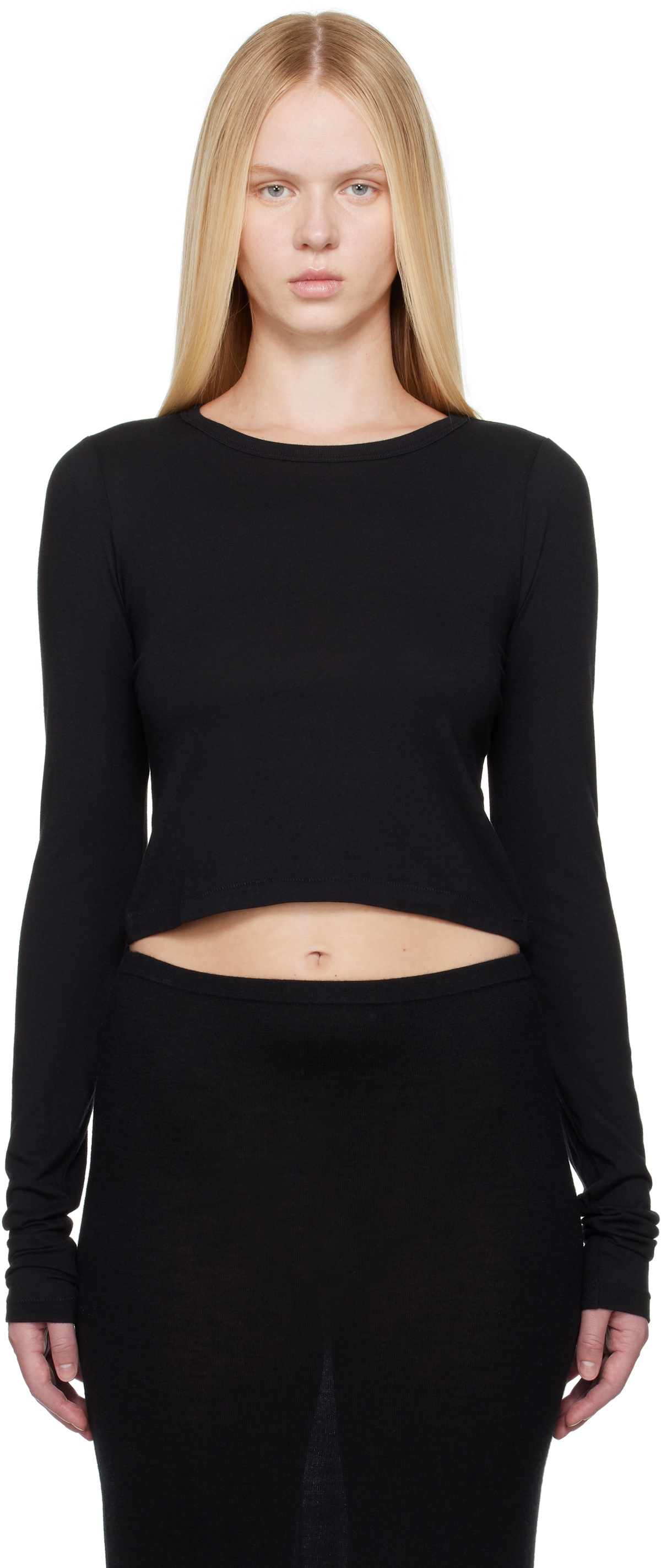ÉTERNE Black Long Sleeve Baby T-shirt