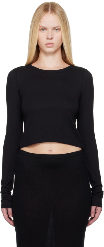 Photo: ÉTERNE Black Long Sleeve Baby T-shirt