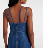 Nensi Dojaka Denim corset dress