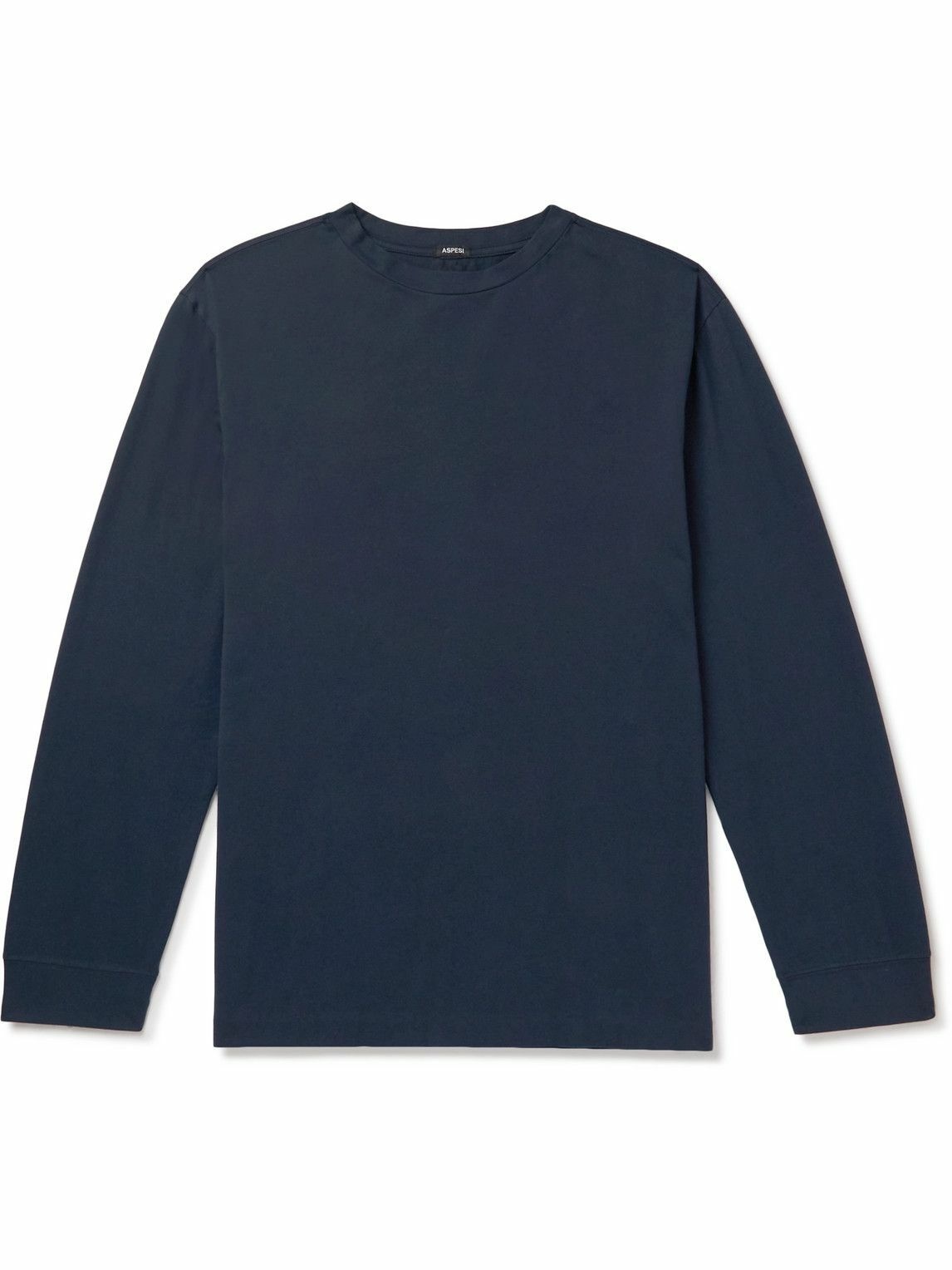 Photo: Aspesi - Supima Cotton-Jersey T-Shirt - Blue