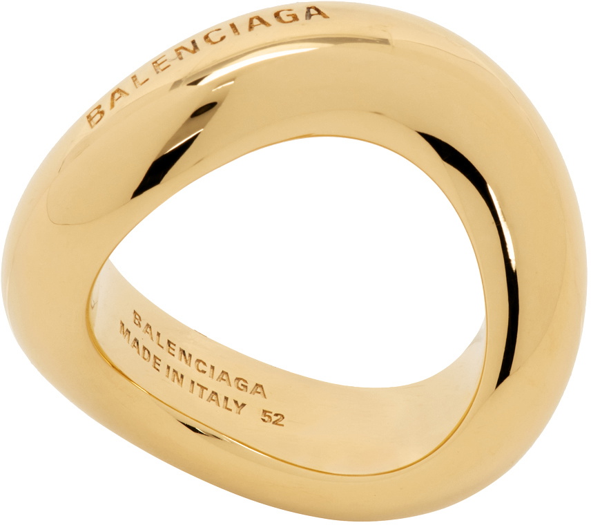 Balenciaga Gold Loop Ring Balenciaga