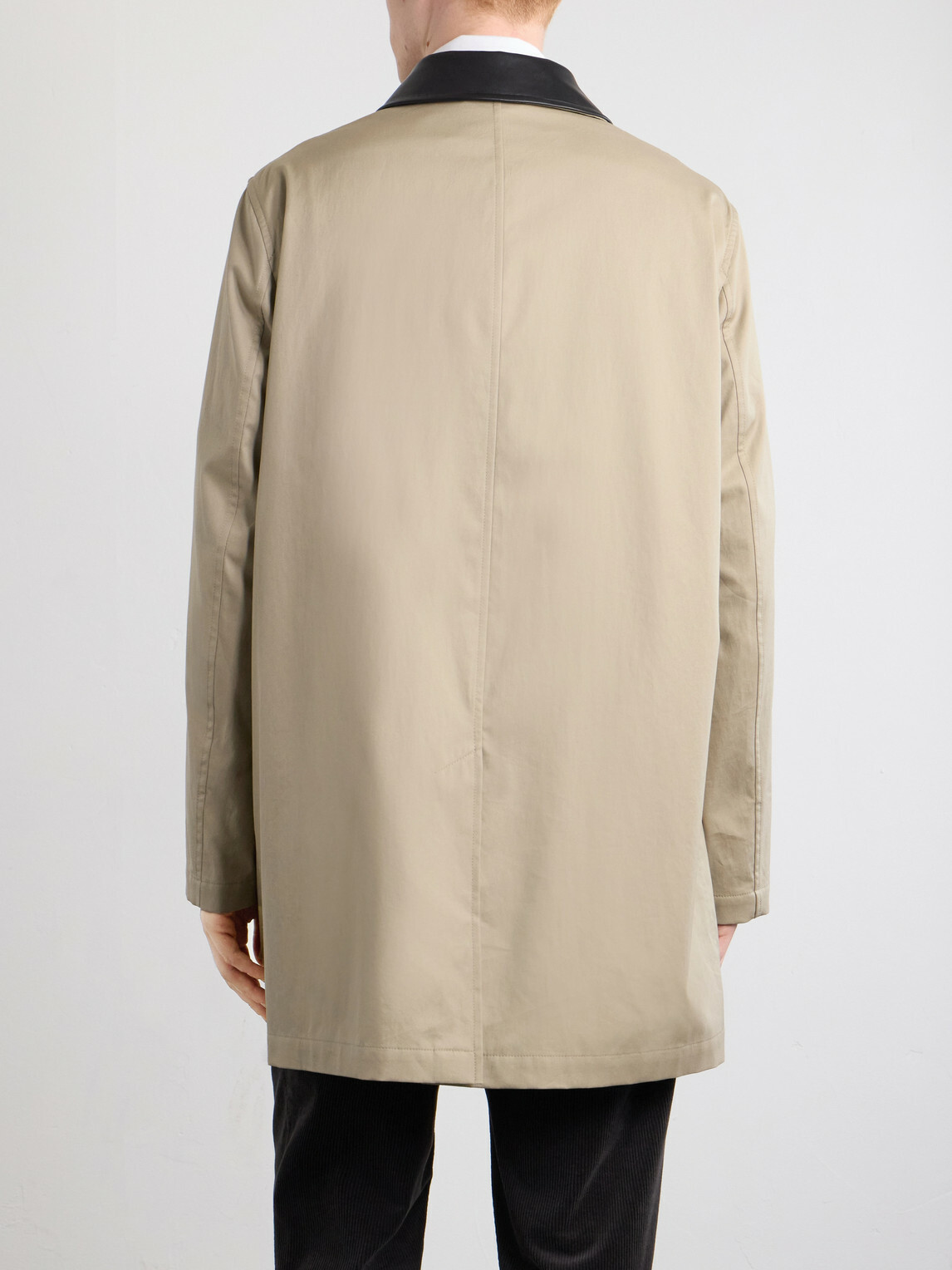 Burberry - Leather-Trimmed Cotton-Gabardine Trench Coat - Neutrals