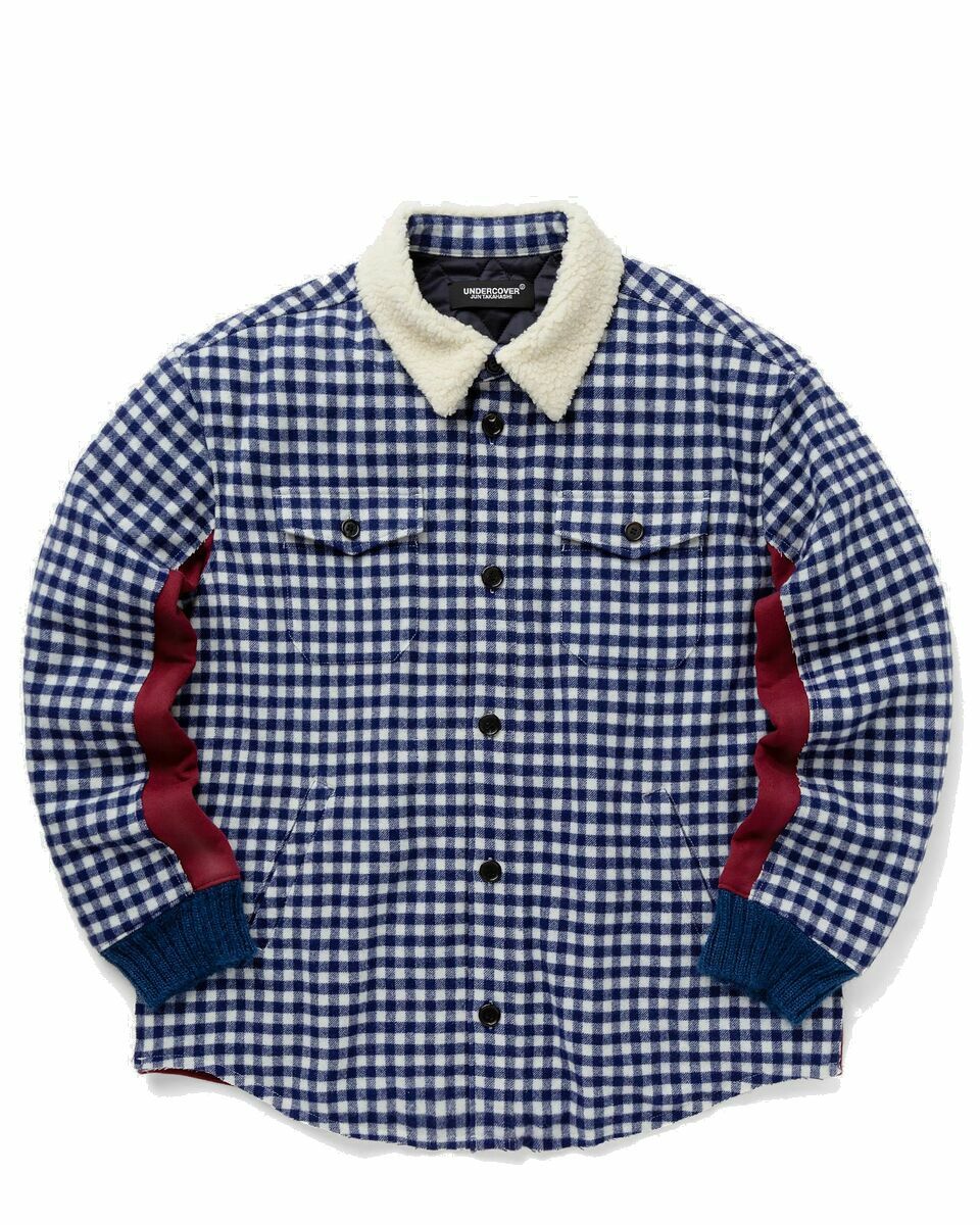 Photo: Undercover Blouson Blue/Red - Mens - Overshirts