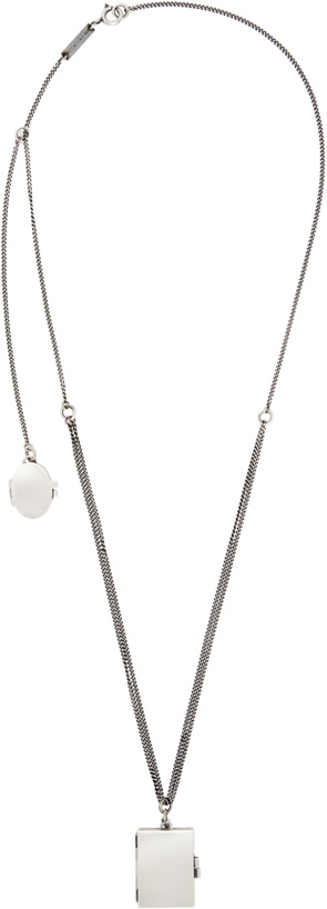 Photo: Ann Demeulemeester Silver Apo Memory Photo Holder Necklace