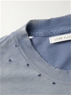 John Elliott - Folsom Distressed Cotton-Jersey T-Shirt - Blue