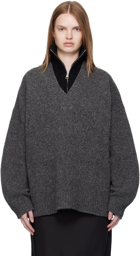 Photo: Nanushka Gray Kylen Sweater