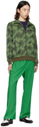 NEEDLES Green Zip Track Jacket