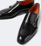 Santoni Leather monk strap shoes