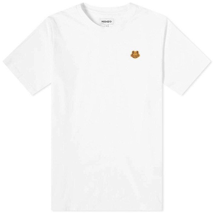 Photo: Kenzo Men's Tiger Crest T-Shirt in White