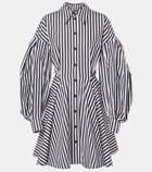 Nina Ricci Striped cotton poplin midi dress