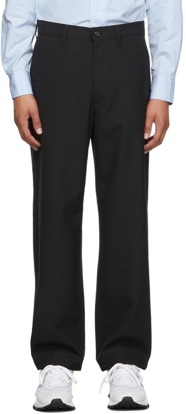 Photo: Sunflower Black Wool Soft Trousers