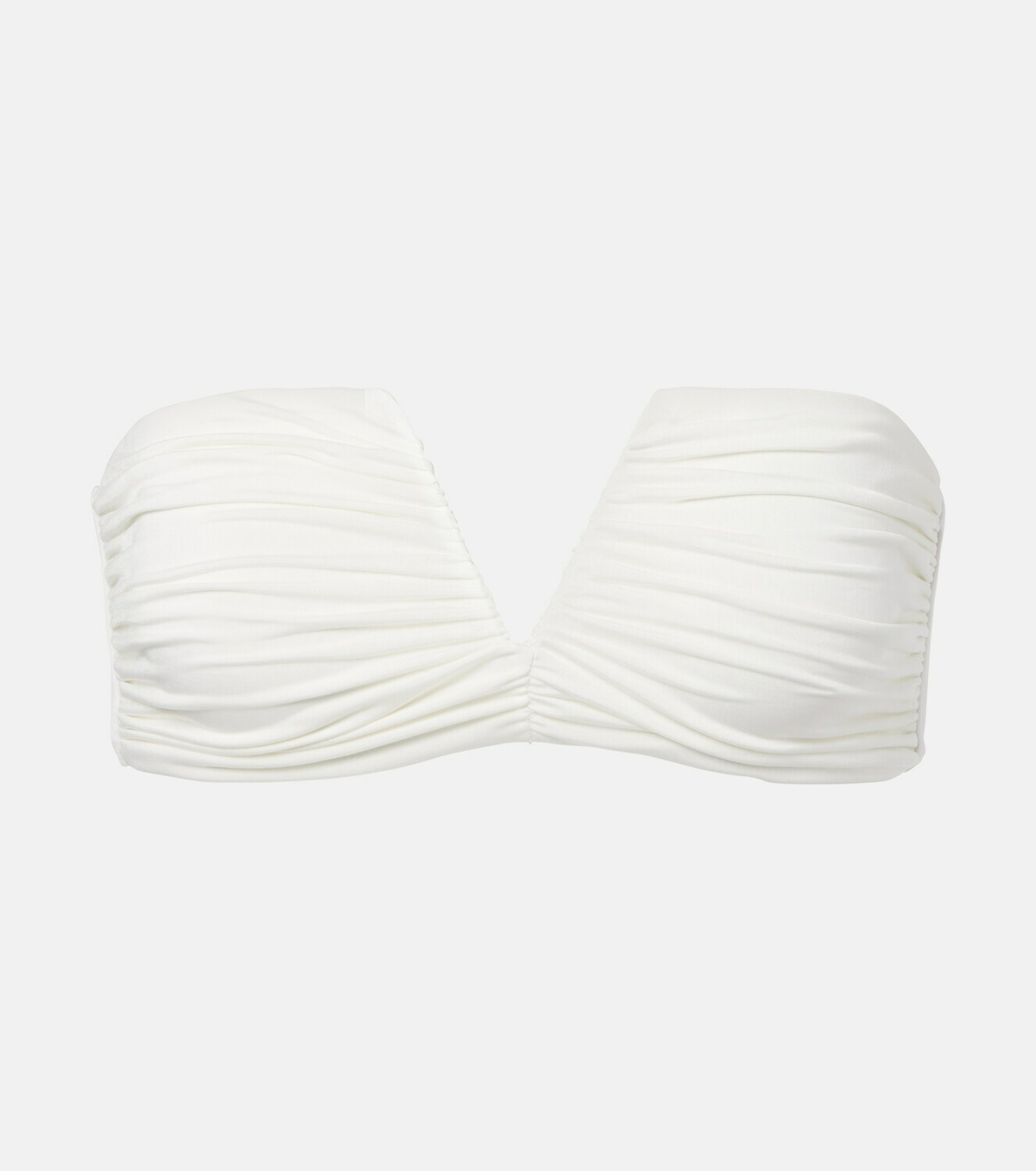 Jade Swim Clara ruched bandeau bikini top