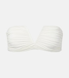 Jade Swim Clara ruched bandeau bikini top