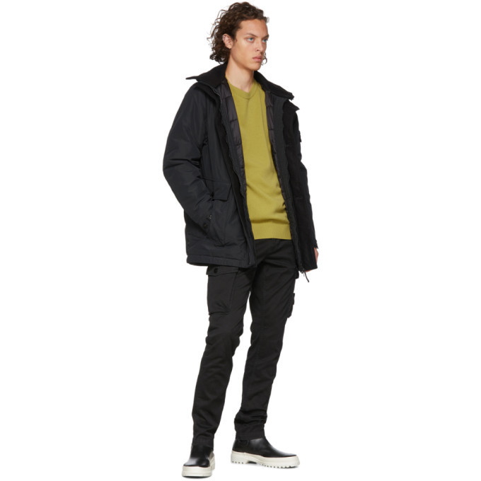 Stone Island Black Blouson Parka Stone Island