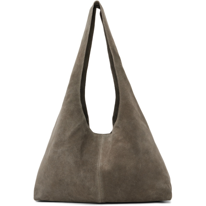 Photo: St. Agni Taupe Suede Soft Bag