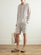 Onia - Air Spread-Collar Linen and Lyocell-Blend Shirt - Gray