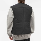 Off-White Men's Wave Tag Padded Vest in Black