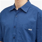 Polar Skate Co. Men's Mitchell Short Sleeve Shirt in Grey Blue