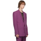 Johnlawrencesullivan Pink Wool Single-Button Blazer
