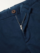 Purdey - Slim-Fit Cotton Chinos - Blue