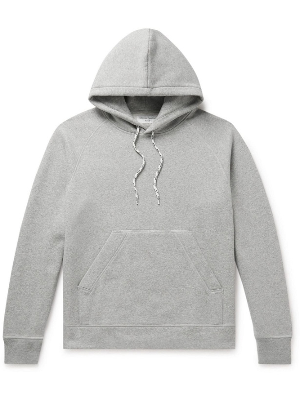 Photo: Officine Generale - Octave Cotton-Jersey Hoodie - Gray