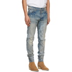 AMIRI Blue Bandana Print Jeans