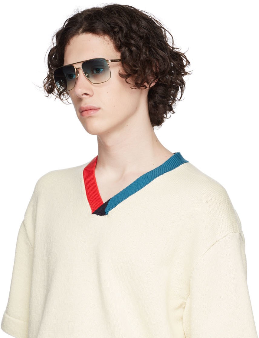 Lanvin Gold Aviator Sunglasses Lanvin display picture 1