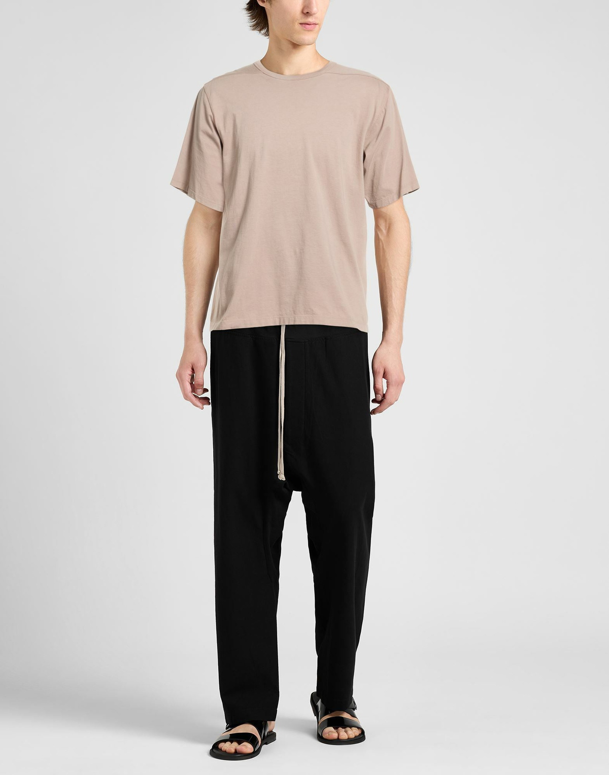 Rick Owens Mens T-shirt Light brown